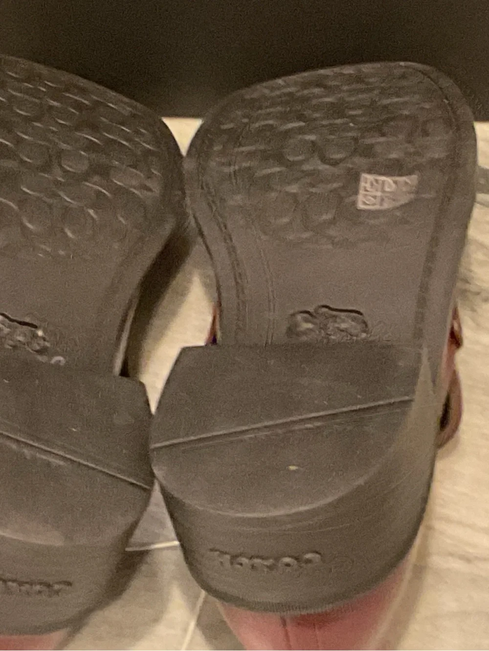 Coach Burgundy Patent Leather Loafers - Picture 10 of 10